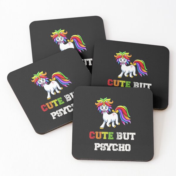 Item preview, Copy of Cute but psycho unicorn shirt for unicorn lovers designed and sold by unique things.