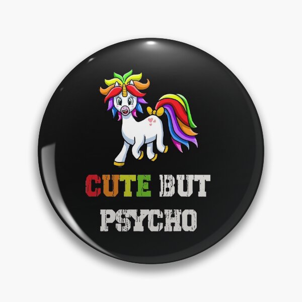 Item preview, Copy of Cute but psycho unicorn shirt for unicorn lovers designed and sold by unique things.