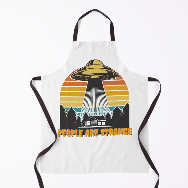 Item preview, People Are Strange Funny Alien UFO Vintage Sunset designed and sold by Sunny Collections.