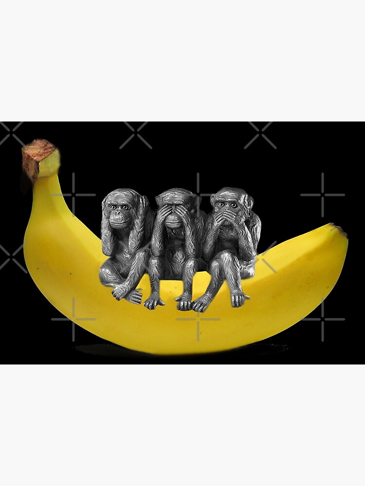MONKEYS SIGN LANGUAGE SITTING ON BANANA ‿ " Poster for Sale by