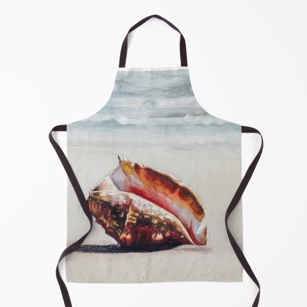 Item preview, Conch Shell on the Beach designed and sold by JLSchlegelArt.