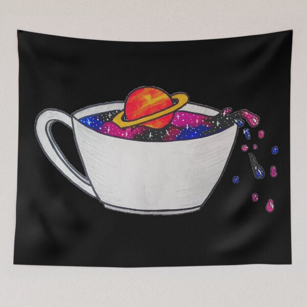 Item preview, Cosmic coffee (black version) designed and sold by KittyKirk31.