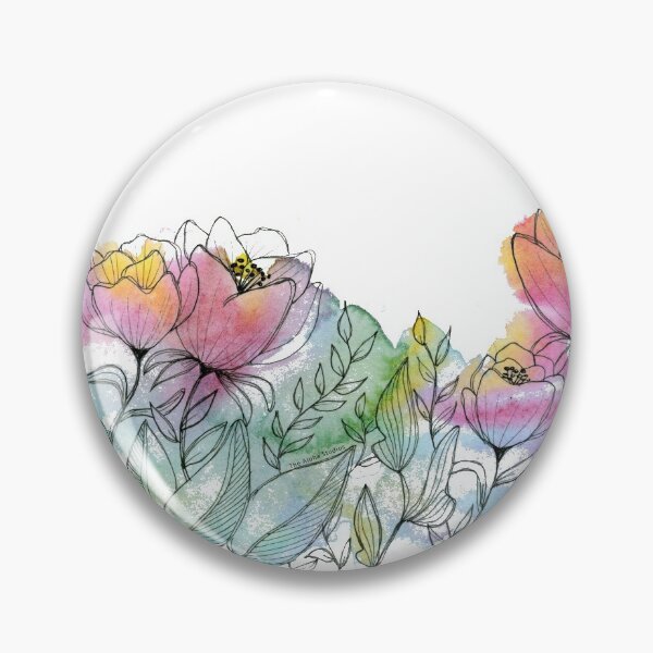 Artikelvorschau, Watercolor Rainbow Flowers, by thealohastudios entworfen und verkauft von thealohastudios.