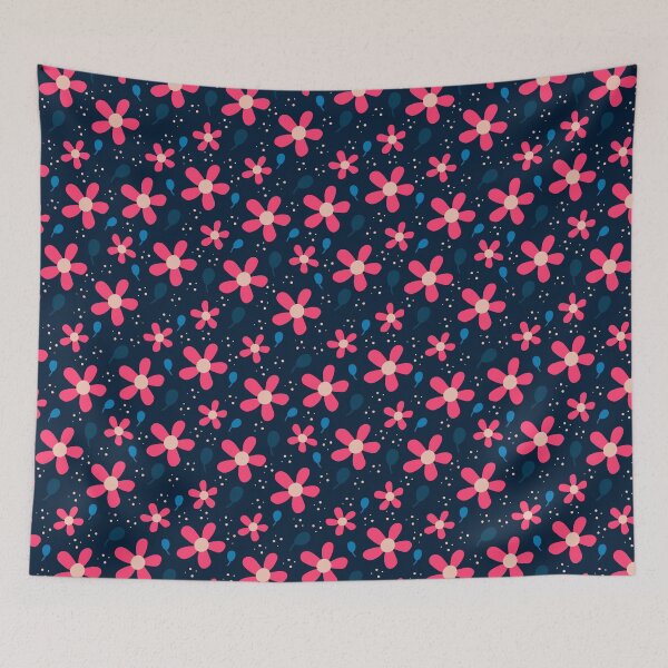 Item preview, Floral Seamless  Pink Blue Patterns #4 designed and sold by SalahBlt.