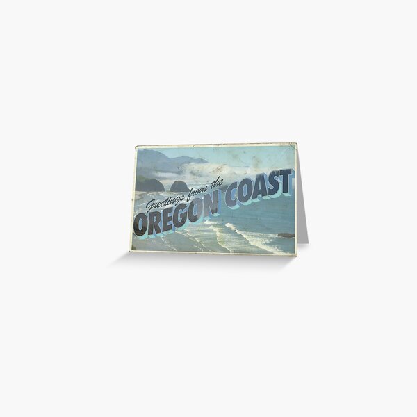Item preview, Greetings from the Oregon Coast postcard designed and sold by postcardstocleo.