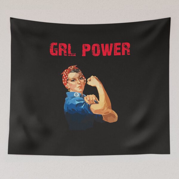Item preview,  grl pwr empowered women merch designed and sold by unique things.