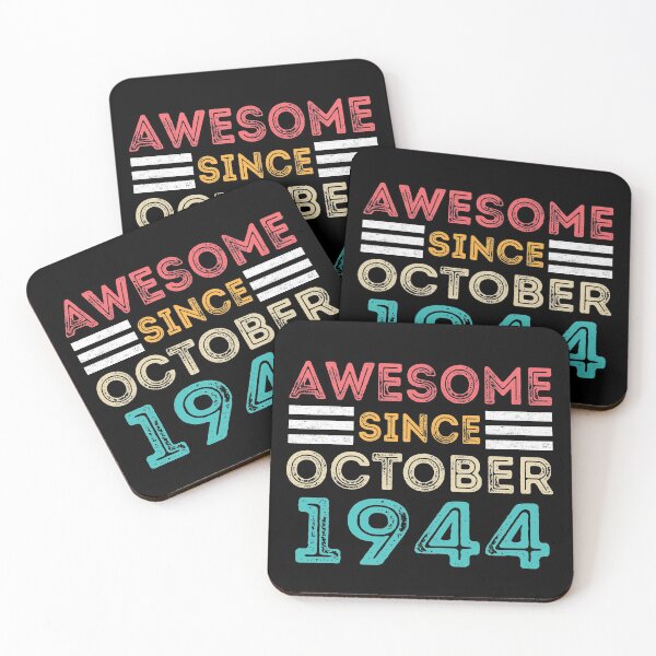 Item preview,  Retro Vintage 76th Birthday - Awesome Since October 1944 designed and sold by meedTee.