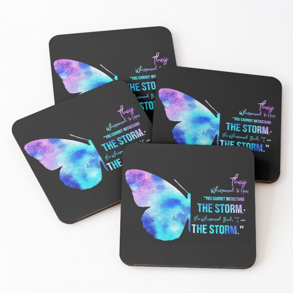 Item preview, They Whispered To Her, "You Cannot Withstand The Storm." She Whispered Back, "I Am The Storm" Watercolor Butterfly designed and sold by TeesYouWant.
