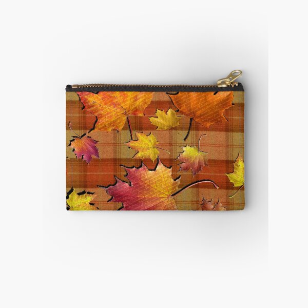 Item preview, Fall Plaid, Beautiful Autumn Colored Leaves on Orange, Rust & Yellow Background: Home Decor & Gifts designed and sold by Cute & Sassy Custom Gifting Boutiques.