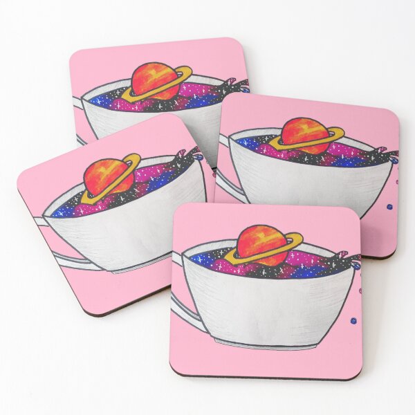 Item preview, Cosmic coffee (pink version) designed and sold by KittyKirk31.