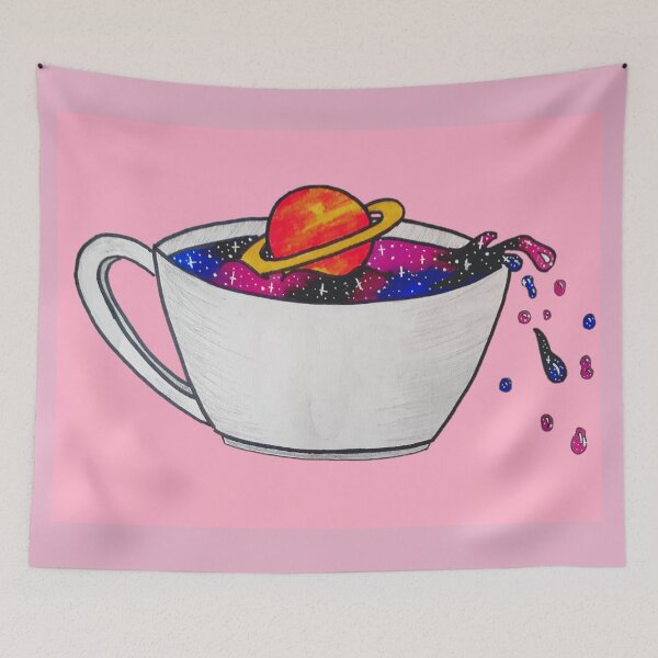 Item preview, Cosmic coffee (pink version) designed and sold by KittyKirk31.