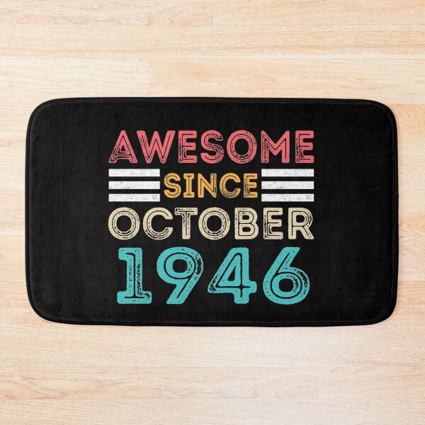Item preview, Retro Vintage 74th Birthday - Awesome Since October 1946 designed and sold by meedTee.
