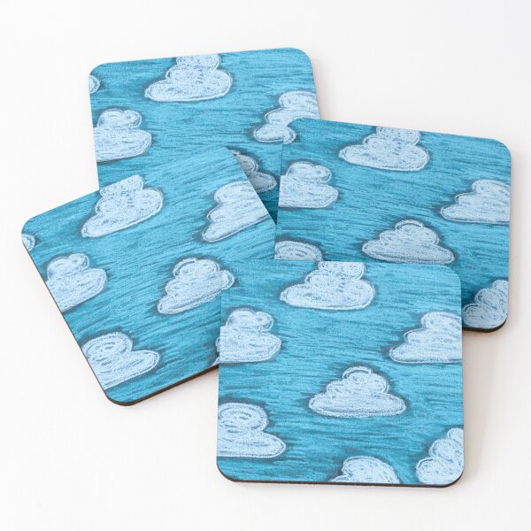 Item preview, Urban Chalk Clouds, Chalk Cloud and Sky, Chalk Sky, Soft Blue Sky, Clouds, Sky, Contemporary Art designed and sold by AbstractAcacia.