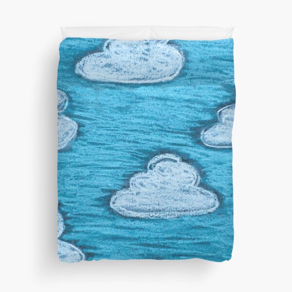 Item preview, Urban Chalk Clouds, Chalk Cloud and Sky, Chalk Sky, Soft Blue Sky, Clouds, Sky, Contemporary Art designed and sold by AbstractAcacia.
