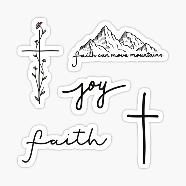  Faith Cute Christian Lifestyle Sticker, Faith in God Sticker, Faith  Sticker, Christian Faith Sticker, Gift for Church Friend, Church Gift, Cute Prayer Sticker