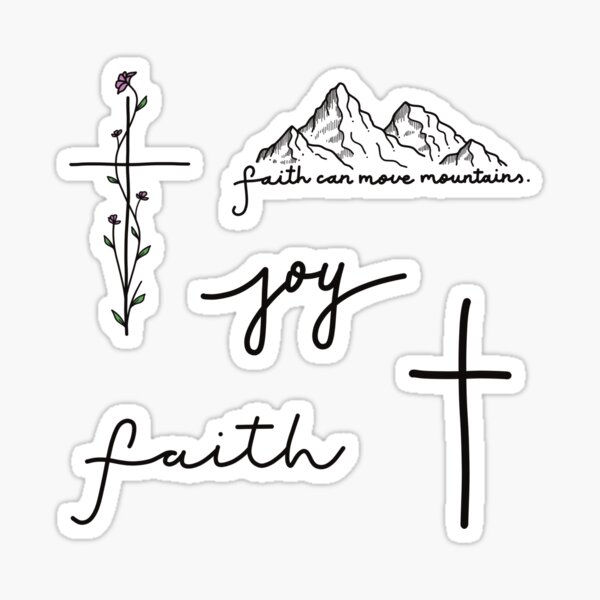 Printable Religious Stickers Religious Sticker Bundle Bible Stickers Faith  Stickers Christian Stickers Print and Cut Stickers 