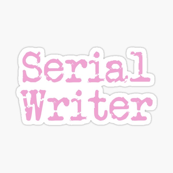 Item preview, Serial Writer Pink Vertical Type designed and sold by TeaRoseWriter.