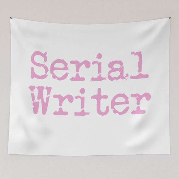 Item preview, Serial Writer Pink Vertical Type designed and sold by TeaRoseWriter.