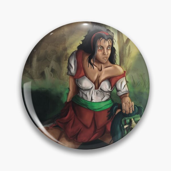 Item preview, Female warrior, sticker, fight scene,  designed and sold by AlePsychedelic.