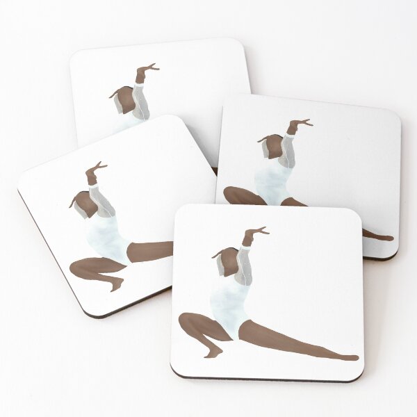 Item preview, Simone Biles Gymnastics Art - White Leo designed and sold by Cherries4.