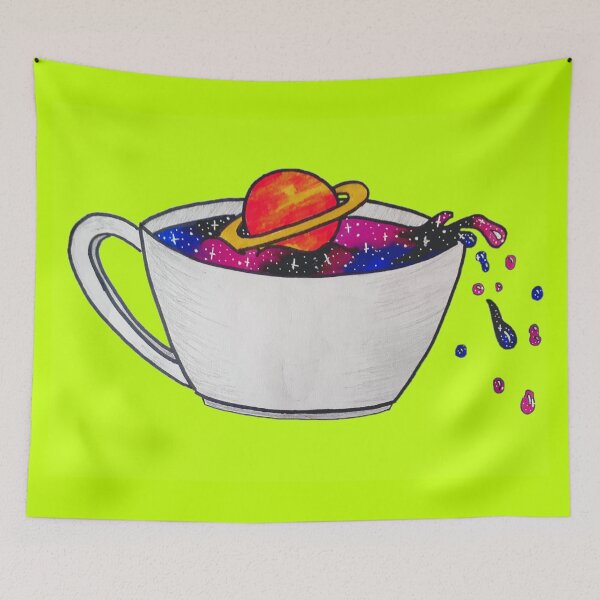 Item preview, Cosmic coffee (yellow version) designed and sold by KittyKirk31.