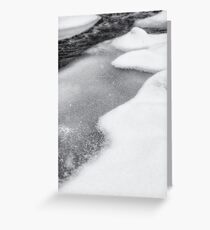 Winter river Greeting Card