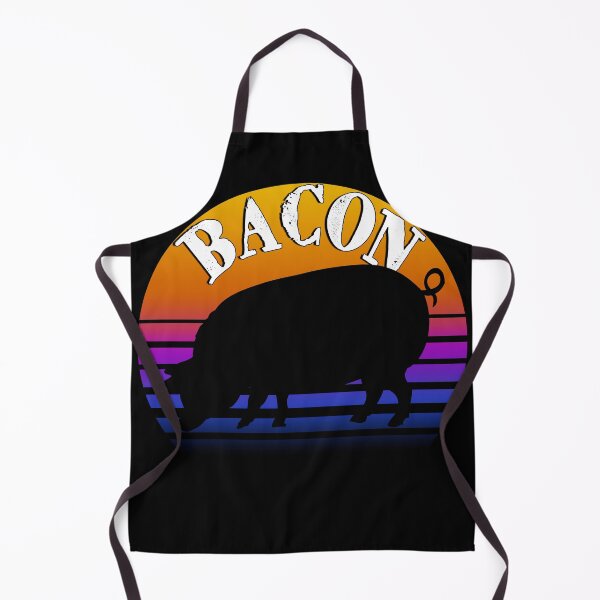 Item preview, Retro sunset Meat Eater Pig Bacon designed and sold by AllLeftSides42.
