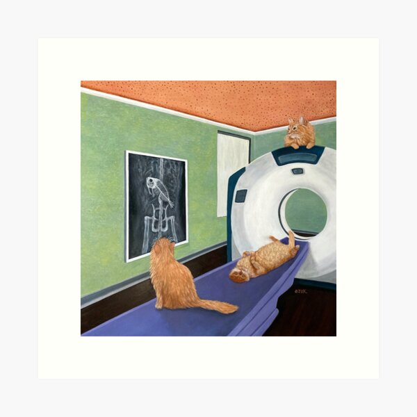 Item preview, CAT Scan. Cat swallowed a big fish. designed and sold by KarenZuk.
