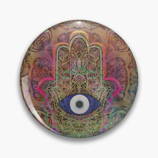 Item preview, Hamsa Evil Eye Colourful Mandala designed and sold by Tau Tia L Douglass.