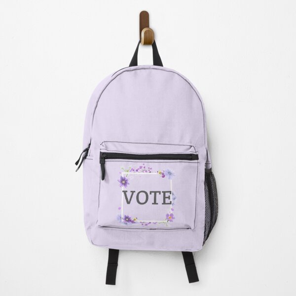 Aperçu de l'œuvre VOTE Fleur pourpre Illustration de vote floral unique créée et vendue par CreatedbyJR.
