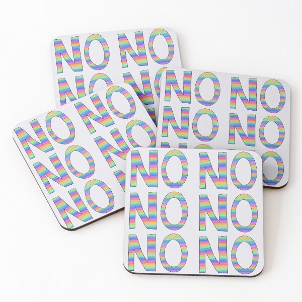 Item preview, NO slogan - pastel rainbow designed and sold by Hazel Savage.