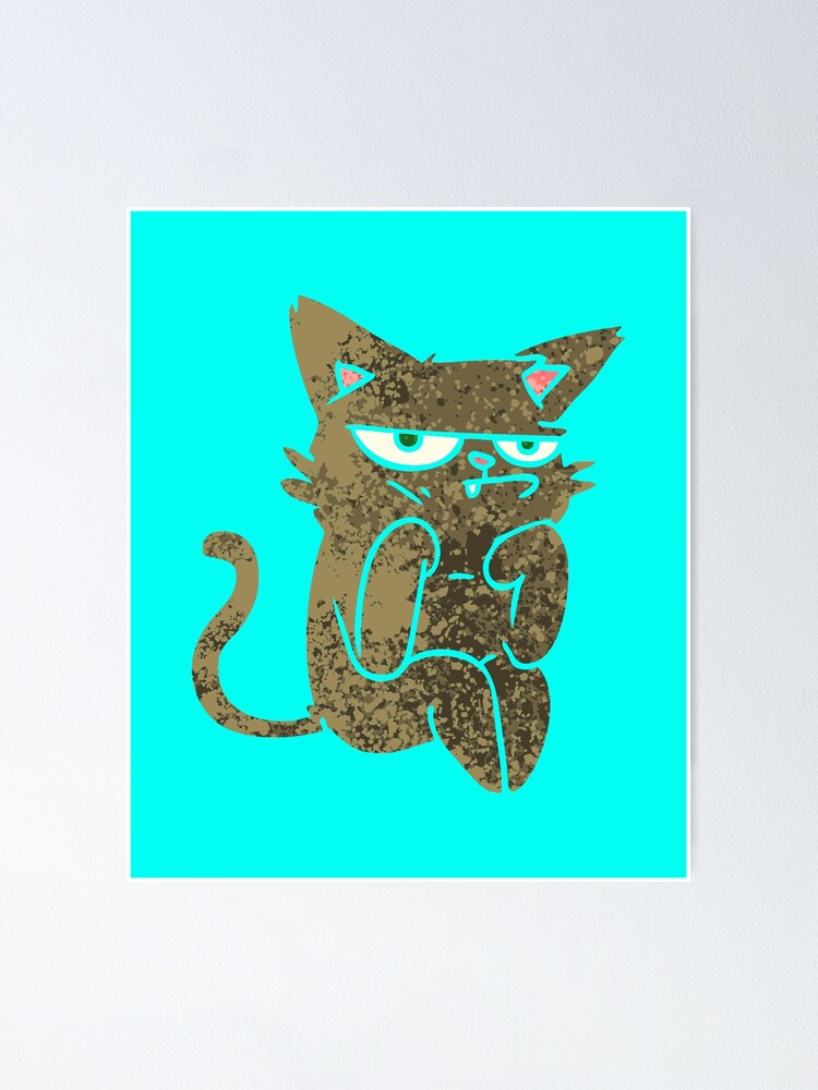 grumpy-cats-funny-face-poster-by-mrsacher-redbubble