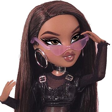 brunette bratz doll with pink sunglasses Magnet