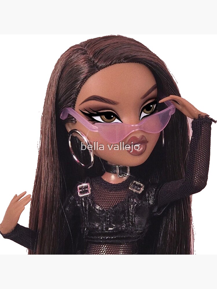 brunette bratz doll with pink sunglasses Magnet