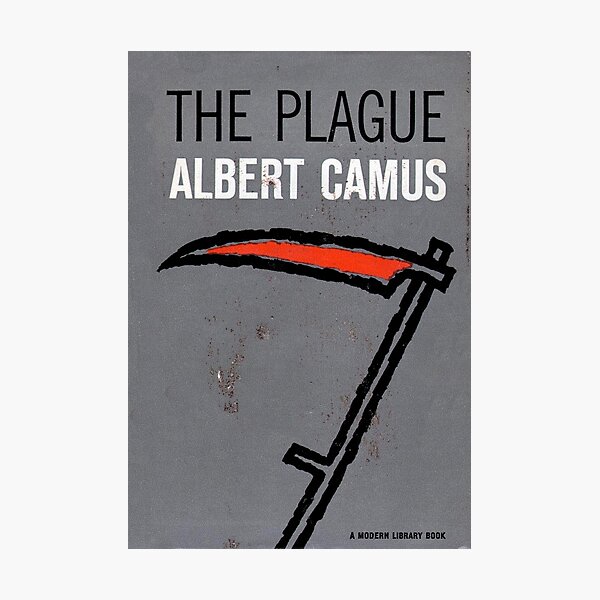 Plague by Camus (vintage book cover) Photographic Print