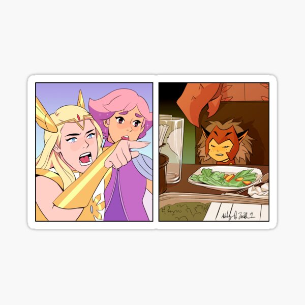 She-Ra Yelling At Catra Meme Sticker