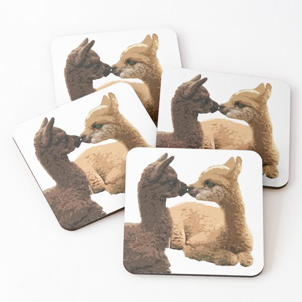 Item preview, Cute Llamas Kissing designed and sold by creative-boo.