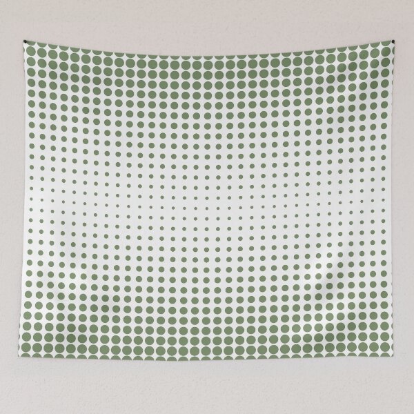 Item preview, op art green dots pattern designed and sold by Infinite Patterns.