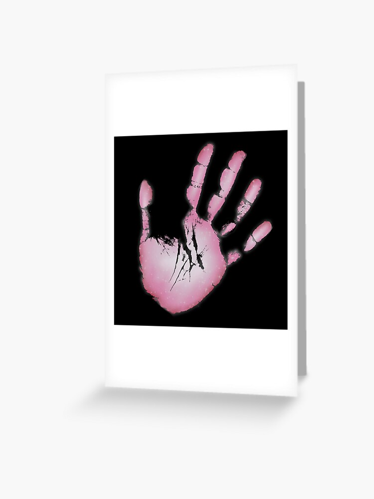 Hand Print Pink Neon Fluo Thermochromic Paint Effect Greeting Card by  Jolly-Yosei