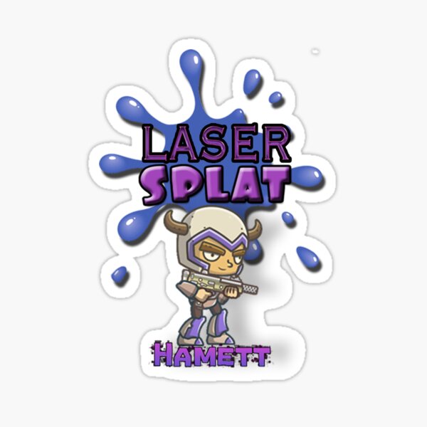 Laser Splat Character - Hamett Sticker