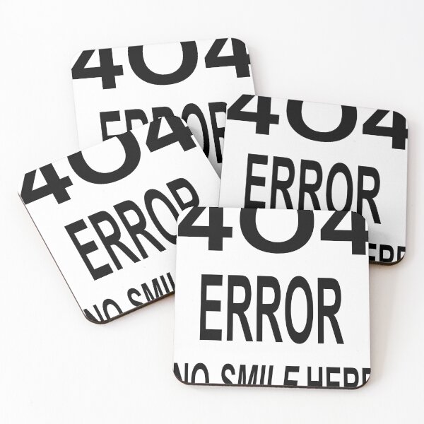 Item preview, 404 ERROR NO SMILE HERE designed and sold by AVOGATO KITTY KAT  CAT.