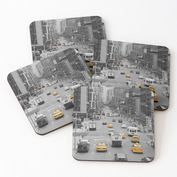 Item preview, Yellow Taxis in New York City - Black and White designed and sold by electricdreamz.