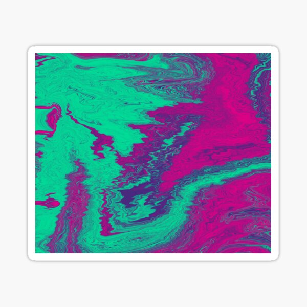 Colourful Psychedelic 70s Artwork Sticker