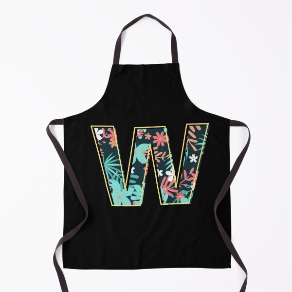Item preview, Letter W retro flowers designed and sold by knst-wrk.