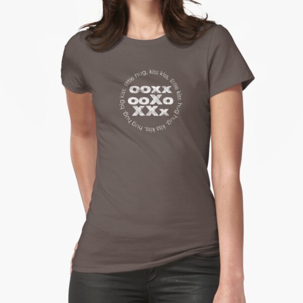 Hug Hug Kiss Kiss Nacho Libre Fitted T-Shirt