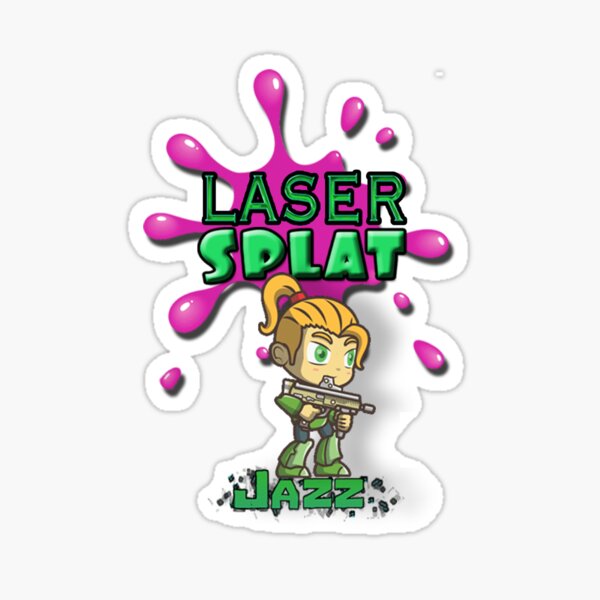 Laser Splat Character - Jazz Sticker