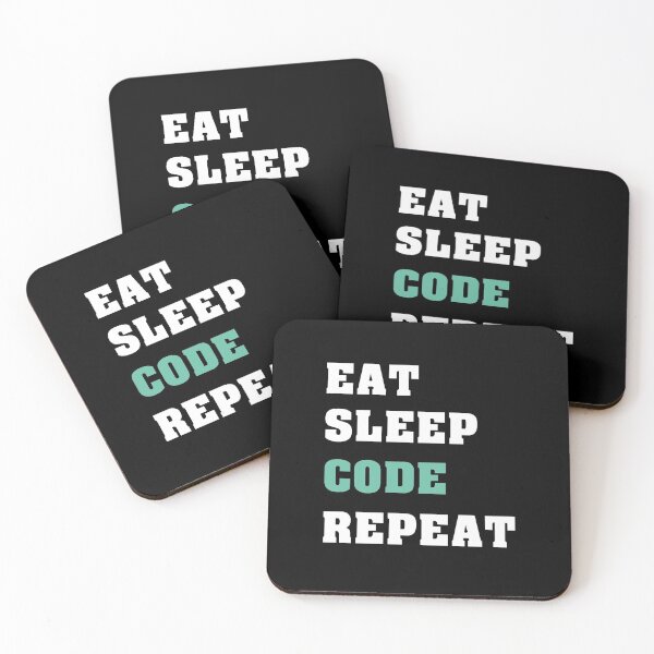 Item preview, Eat sleep code repeat  designed and sold by aloresarts.