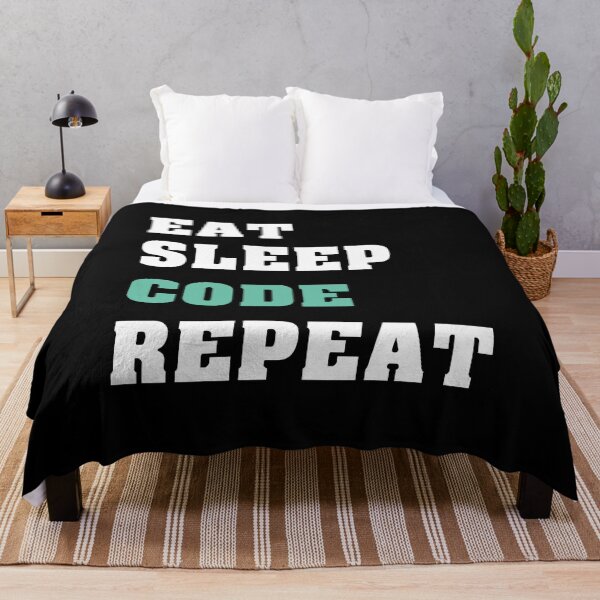 Item preview, Eat sleep code repeat designed and sold by aloresarts.
