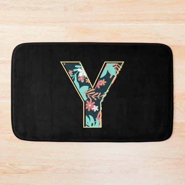 Item preview, Letter Y retro flowers designed and sold by knst-wrk.