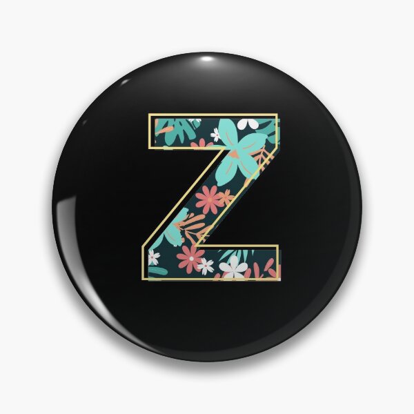 Item preview, Letter Z retro flowers designed and sold by knst-wrk.